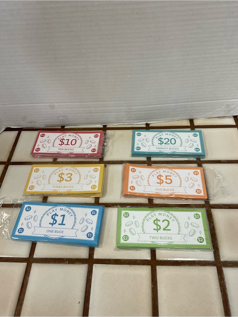 Play Money Kids Toy Set - Multicolor Pretend Currency